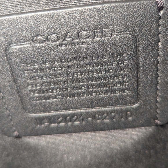 EUC Coach Smith full grain black leather terrain Track laptop backpack C2710 - Picture 12 of 16